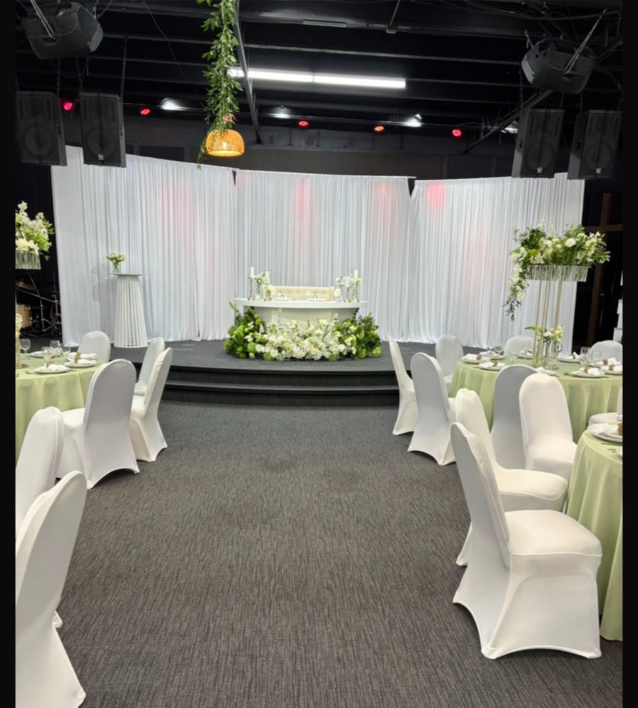 White Pipe & Drape Backdrop