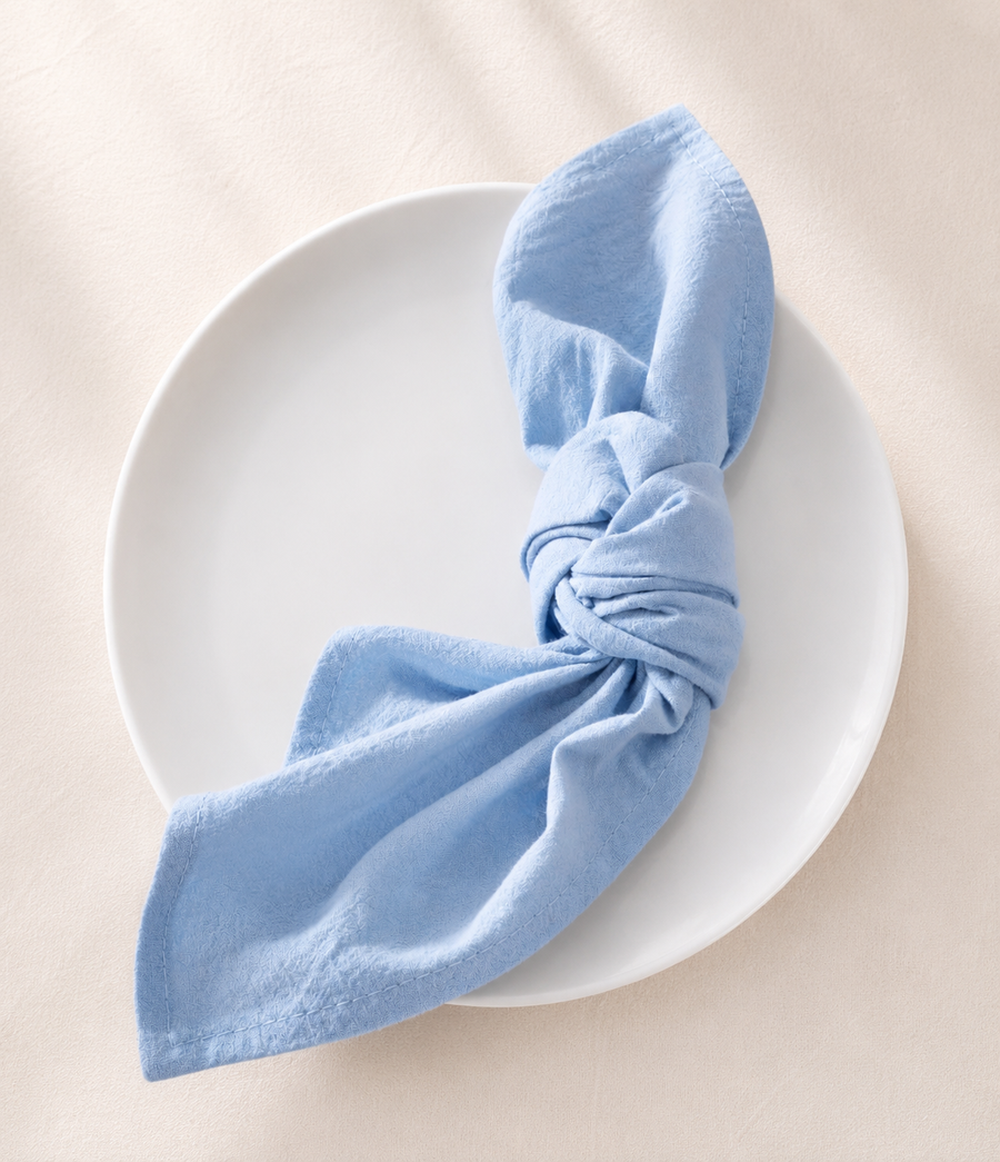 Blue Linen Napkins