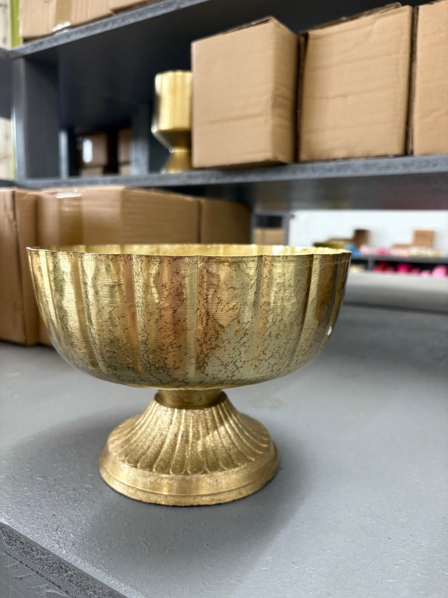 Gold Pedestal Vase 2 sizes