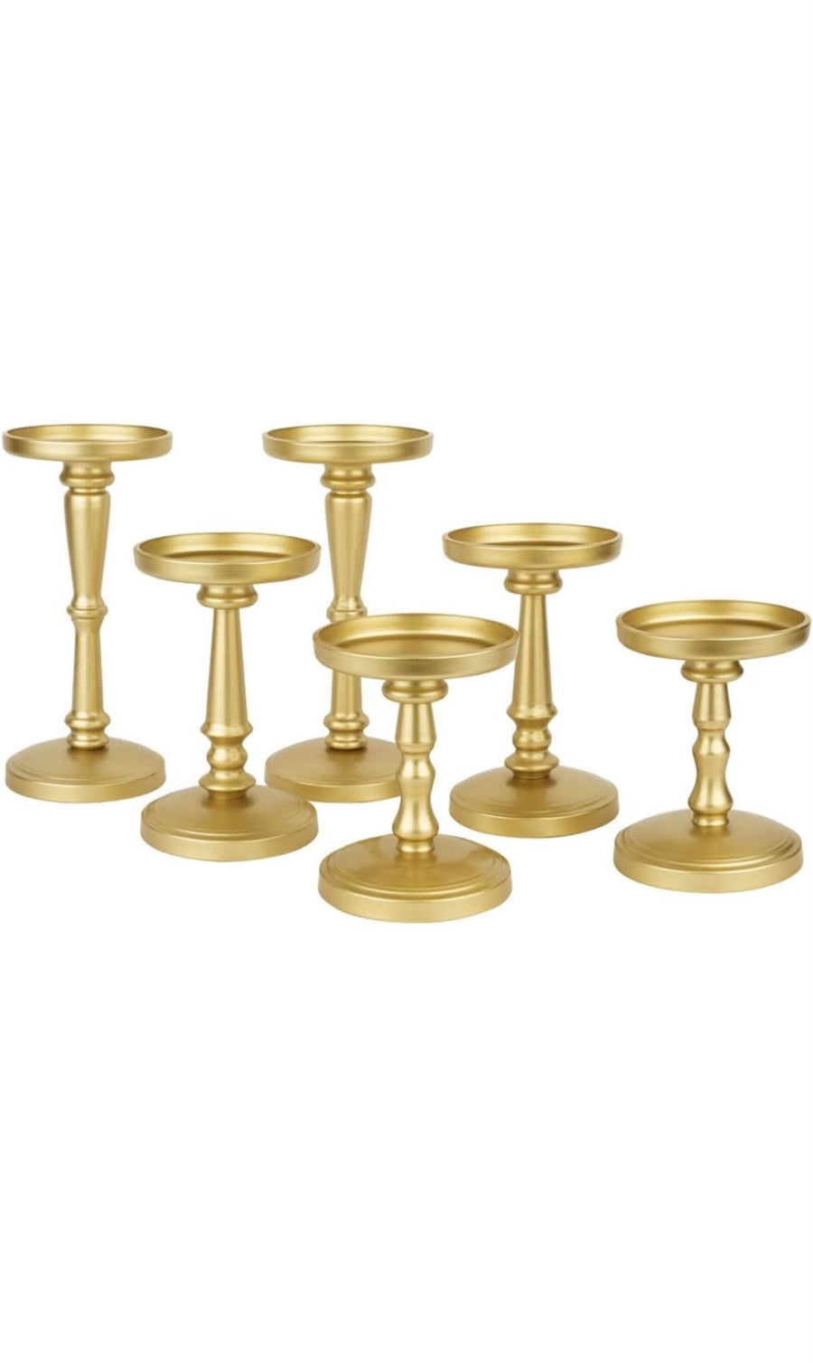 Vintage Gold Candle Holders
