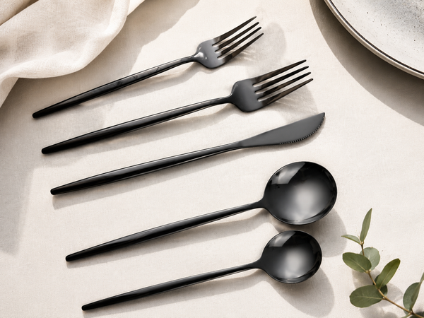 Matte Black Flatware Set