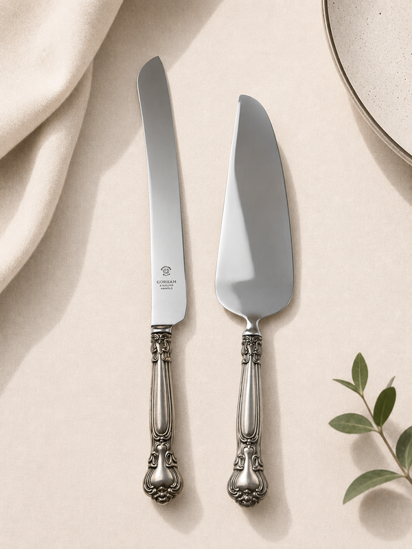 Vintage Silver Cake Serving Set