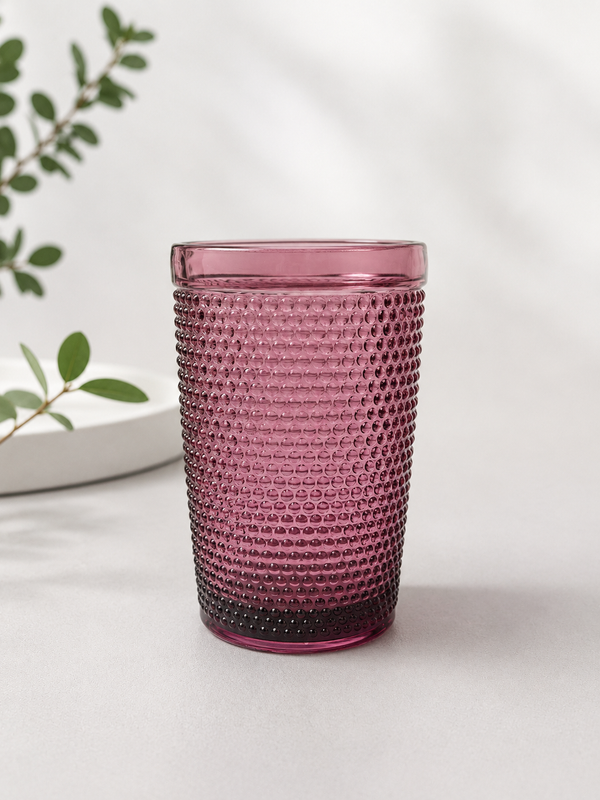 Elegant Purple Drinking Glass