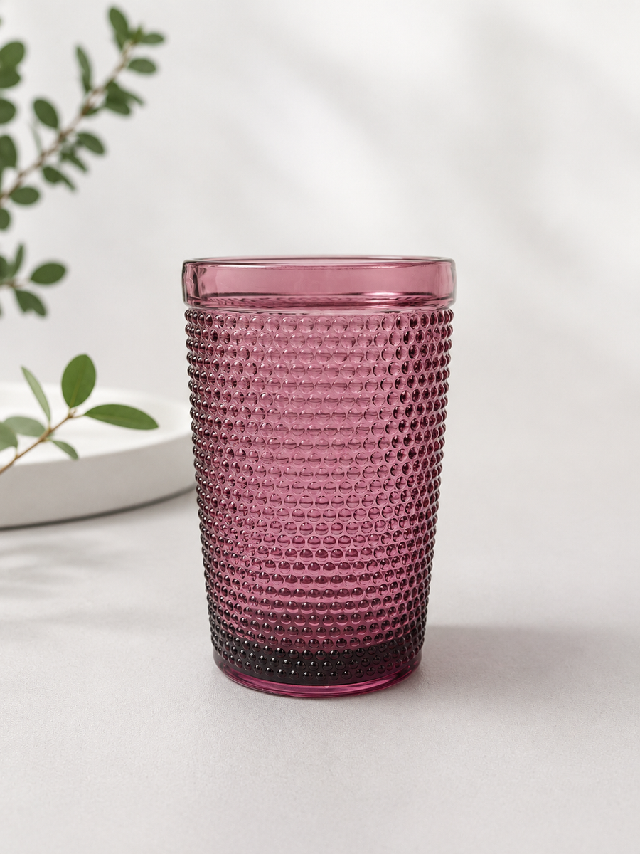 Elegant Purple Drinking Glass
