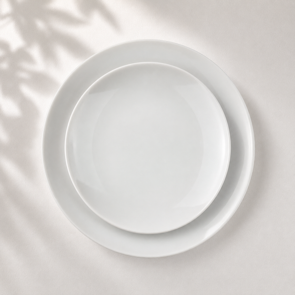 White Dinner & Salad Plates