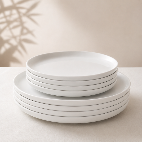 Ceramic Dinner & Salad Plates.