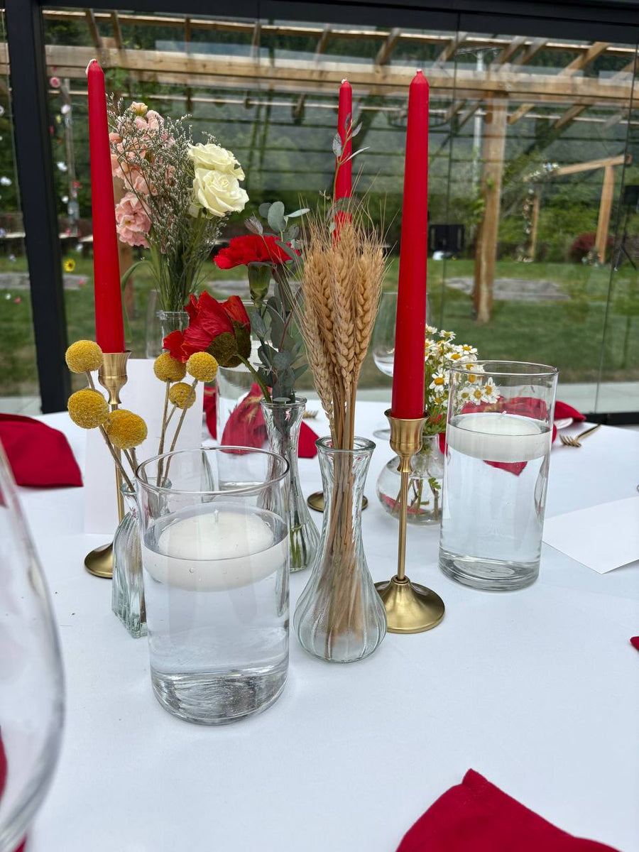 Gold Taper Candle Holders