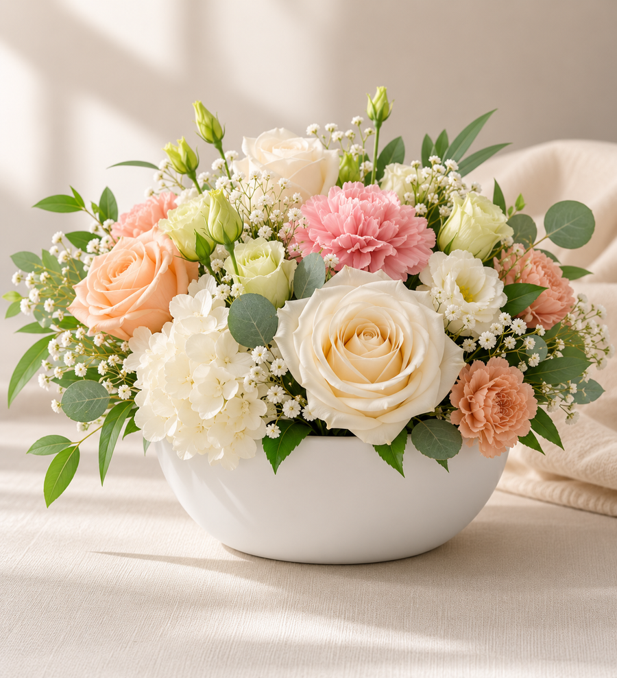 White Modern Vase