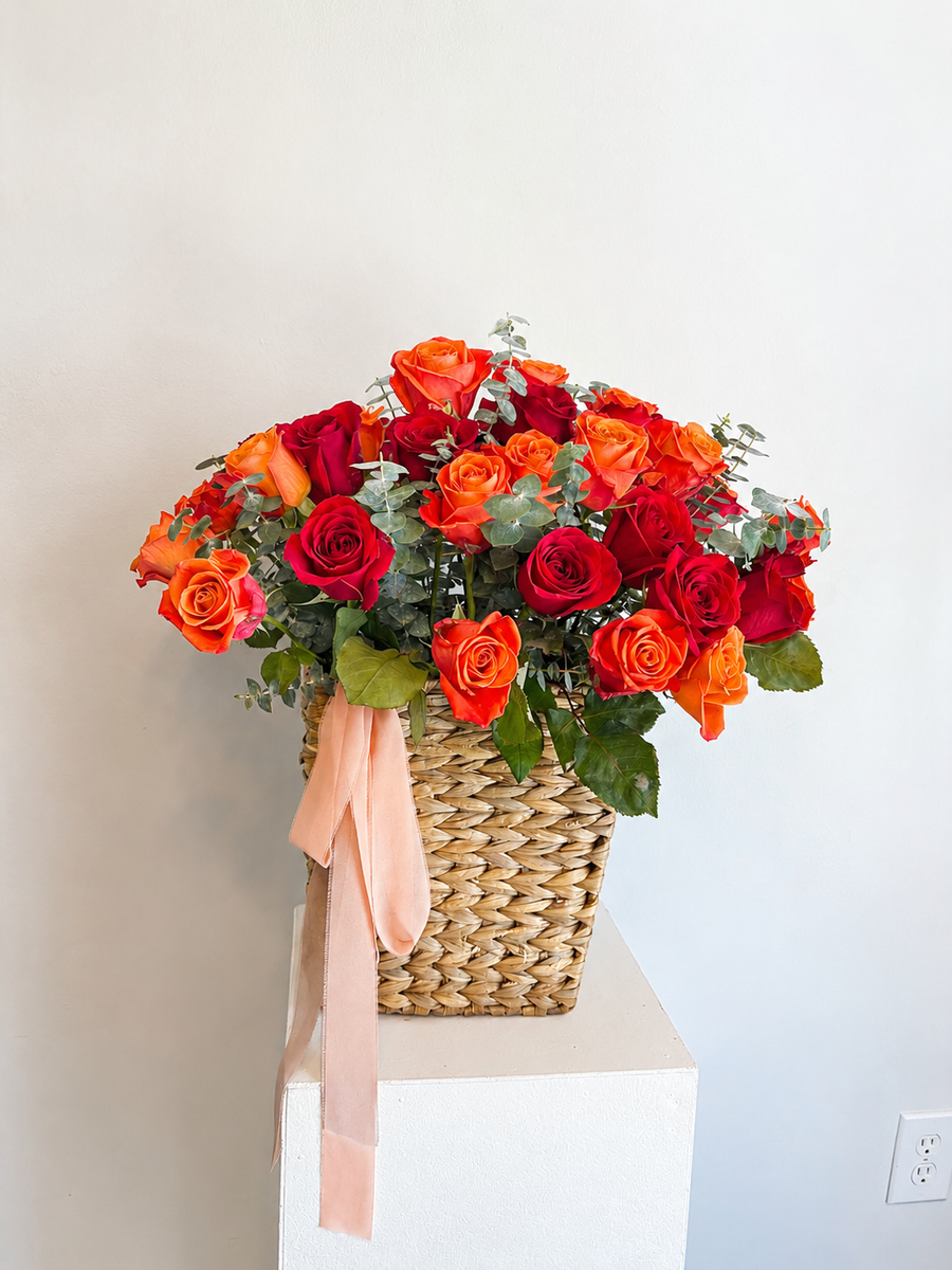Sunset Romance Basket