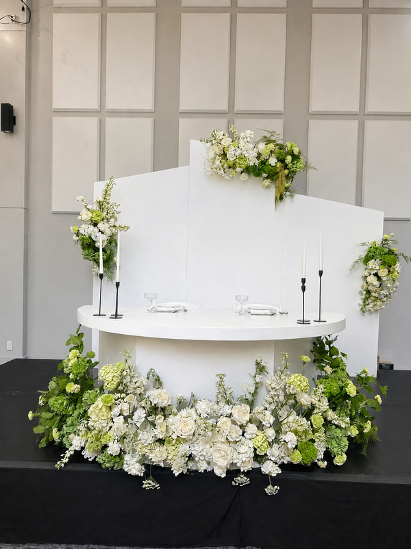 Sweetheart Table with Floral Design