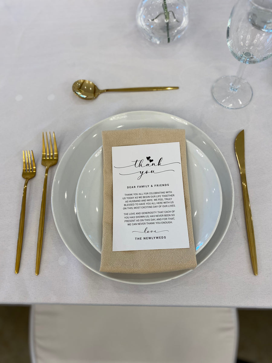 Gold Flatware Set